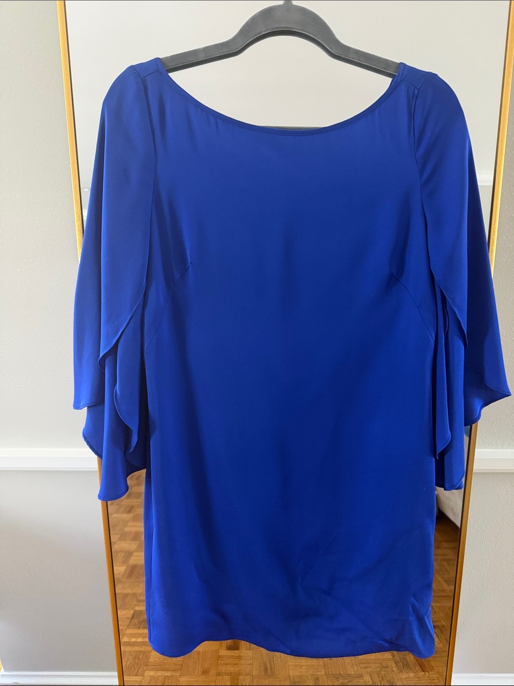 Milly Cobalt Blue Ruffle Sleeve Dress